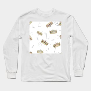 Fancy Jeweled Golden Crowns Long Sleeve T-Shirt